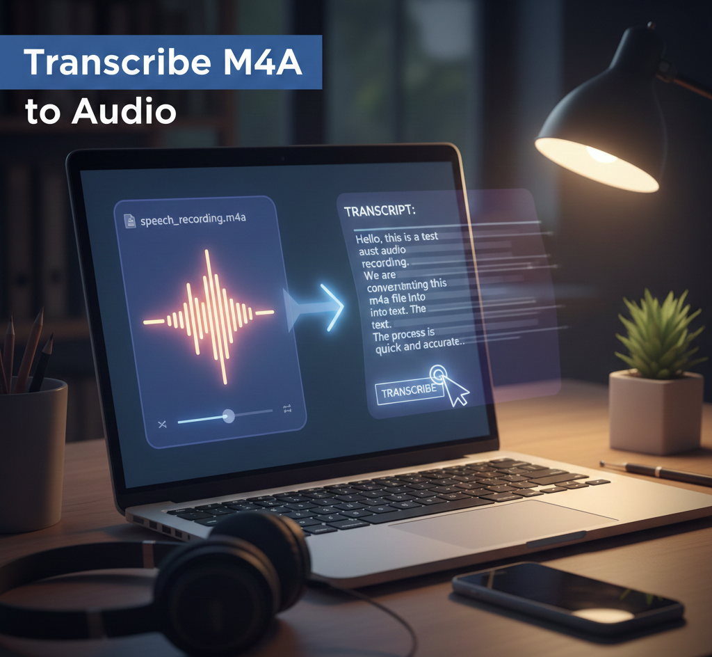 M4A to Text: How to Transcribe an M4A File Online (Start Free)